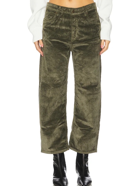 We The Free Pants - Free People We The Free Deep Trance Corduroy Boyfriend Pant 26 Keepsake Clover
